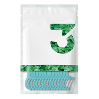 Y-Kelin 100 pièces de cure-dents à la menthe et bâtonnets de soie dentaire en PE, emballage en sachet (Nettoyage interdentaire)