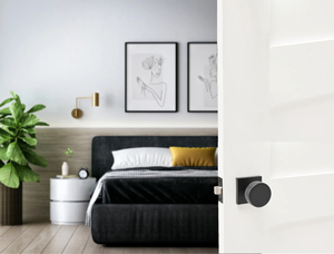 Kenop pintu kuningan Modern mewah anti-maling, kunci pintu kayu hitam dan emas dengan cara pembuka kunci untuk pegangan pintu utama Interior - Product Image 4