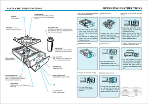 Estufa de Camping Portátil Automática a Gas <span class=keywords><strong>HappyHome</strong></span> para Cartuchos y Cilindros de Gas con Maletín Negro - Product Image 6