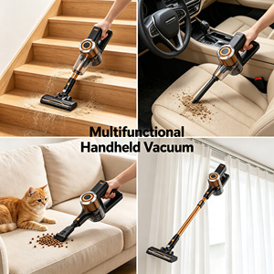 Vente flash en ligne : <span class=keywords><strong>balai</strong></span> rechargeable 6 en 1, <span class=keywords><strong>aspirateur</strong></span> sans fil pour sols en bois dur, poils d'animaux, avec moteur sans balais - Product Image 4