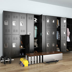 خزانة تخزين حديثة من الفولاذ بـ 6 أبواب قابلة للقفل، قائمة بذاتها ومتينة ومقاومة للرطوبة، مناسبة للاستخدام في الصالات الرياضية والسوبر ماركت - Product Image 5