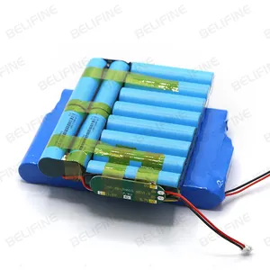 अनुकूलित 11.1V लिथियम बैटरी 18650 सेल 3S4P ईबाइक बैटरी 11.1V 10.4Ah ली-आयन बैटरी पैक