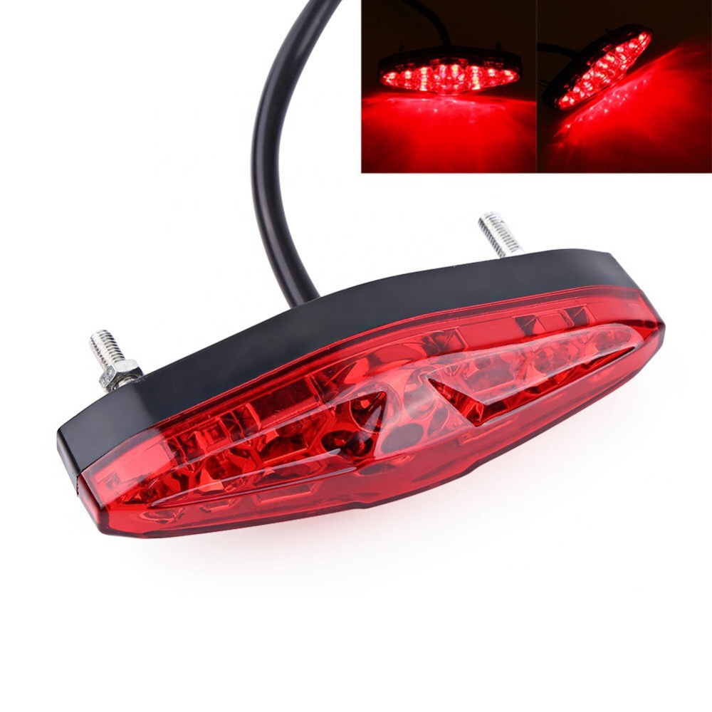 Задний фонарь для мотоциклов, светодиодный задний фонарь для велосипедов, с красными/дымчатыми/прозрачными линзами