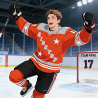 Maillot de hockey professionnel durable et résistant aux plis |   Uniforme de jeu et d'entraînement à sublimation haute intensité à rayures étoilées orange et grises XL