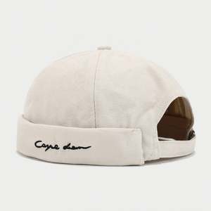 Custom <b>Brimless</b> Baseball Cap Summer Fashion Street Docker <b>Hat</b> With Custom Logo - Product Image 3