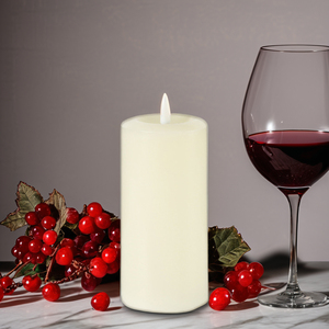 New Arrival Glossy Led <strong>Candles</strong> Home Decoration <strong>White</strong> <strong>Tapered</strong> <strong>Candles</strong> Led With Moving Flame - Product Image 1