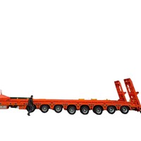 Semi-remorque à plateau bas de fabrication chinoise, fournie par le fabricant, pour le transport de matériel lourd