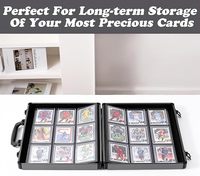 Classeur Toploader 180 personnalisable 9 pochettes 9 pochettes porte-cartes à outils en aluminium pour étui rigide OEM ODM pris en charge pour le commerce