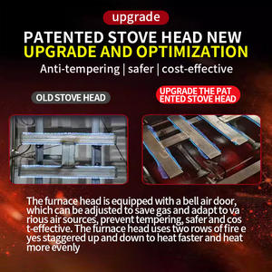 Grill a Gas stile estensione commerciale tre Gas Grill piatto Hotel ristorante attrezzature da cucina - Product Image 2