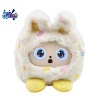 JOPARK Fun Cube Pet Soft AI Smart Embroidered Plush Toy with Educational LED Eyes Multi-Functional Accessories Birthday Gift