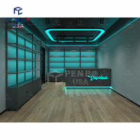 Vitrine d'exposition de tabac à éclairage LED professionnel PENBO, directement de l'usine, conception 3D CAD, personnalisation couleur/taille, logo personnalisé, ODM