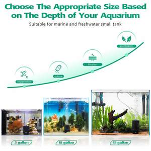 Petit <span class=keywords><strong>filtre</strong></span> à air pour aquarium avec coton biochimique et boules bio pour l'élevage de poissons, de bettas et de crevettes - Product Image 5