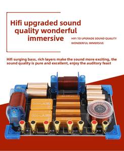 9948 Crossover Network <span class=keywords><strong>2</strong></span> Way HiFi Audio Dual 15-18 inci 1800W 8ohm 2Treble/2Bass Pembagi Frekuensi <span class=keywords><strong>2</strong></span> Arah untuk Aksesoris Speaker - Product Image 5