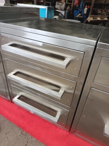 <span class=keywords><strong>Kit</strong></span> per Cucina Moderna con Barbecue a Legna, Mobili <span class=keywords><strong>in</strong></span> Acciaio Inox 304, Isola Mobile e Armadietti da Cucina Integrati - Product Image 4