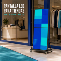 Écran LED P2.5 intérieur pliable couleur pleine résolution 4K HDR10 1200cd luminosité CMS basé sur le cloud Affichage LED pour magasin
