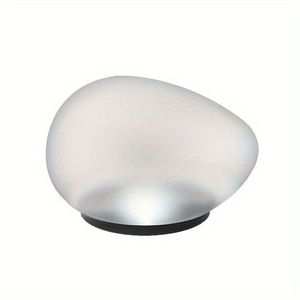 Lampe solaire Hejia en forme de galet, lumière blanche chaude, décoration de jardin extérieur, lumière ambiante, étanche, durable - Product Image 4
