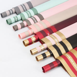 Papier d'emballage <span class=keywords><strong>de</strong></span> fleur <span class=keywords><strong>de</strong></span> Duke of windor, papier d'emballage <span class=keywords><strong>de</strong></span> paquet <span class=keywords><strong>de</strong></span> fleur imperméable anglais bicolore, papier <span class=keywords><strong>de</strong></span> couleur or - Product Image 1