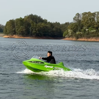 Bateau kart PE personnalisé pour enfants et adultes Bateau de divertissement aquatique avec système de direction à vendre