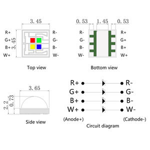 Groothandel High Power 12W 3535 Keramische Rgbw Smd Led Diode - Product Image 3