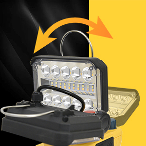 20W/30W/40W/50W Portable Battery <b>Light</b> With USB & Type-C Charging Port <b>LED</b> Flood Work WD-8105 2000LM Portable <b>LED</b> Flood Work Lig - Product Image 6