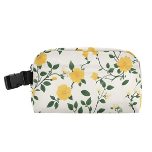 Custom Flowers Print Waterproof Small <b>Cooler</b> Tote Bag Portable Waterproof Lunch <b>Box</b> Bags for Kids Adult - Product Image 1