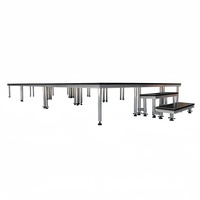 Plate-forme modulaire de scène en alliage d'aluminium pliable Portable 6m X 3m Capacité de charge de 1000kg Garantie de 3 ans certifiée CE pour les événements