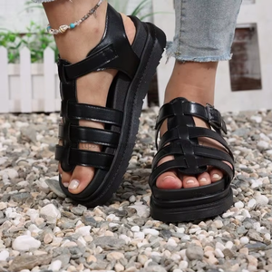 Women Summer Woven Hollow Roman <b>Sandals</b> New Open-Toe Platform Beach <b>Sandals</b> - Product Image 2
