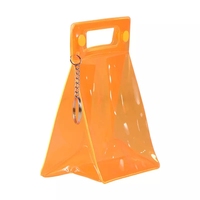 Sac à cosmétiques en Pvc Transparent imperméable à glissière/zip, trousse de maquillage pour femmes sac en plastique tridimensionnel Transparent de voyage