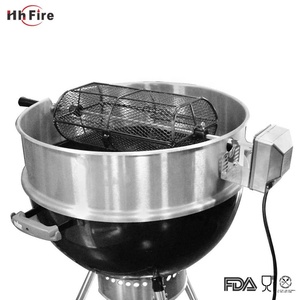 Vòng Tumble Rotisserie Spit <span class=keywords><strong>Rod</strong></span> Giỏ phù hợp cho bất kỳ nướng phổ Rotisserie Nướng Khoai tây chiên giỏ màu đen - Product Image 6