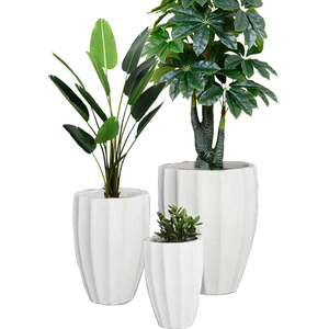Vente en gros d'usine : <span class=keywords><strong>Jardinière</strong></span> verticale en <span class=keywords><strong>fibre</strong></span> <span class=keywords><strong>de</strong></span> <span class=keywords><strong>verre</strong></span> écologique, rayée or et blanc, avec orchidée Phalaenopsis artificielle blanche - Product Image 3