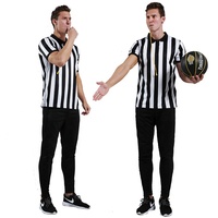 Maillot d'arbitre pour homme Shinestone pas cher, maillot d'arbitre de football pour homme, maillot de football 100% polyester, uniforme de maillot de football