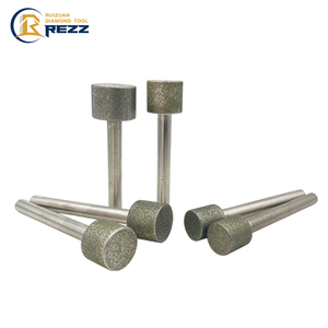 Têtes de meulage internes en diamant électrolytique REZZ fabrication de moules matrices de moules en carbure ID meulage des points montés - Product Image 1