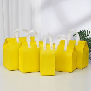 Bolsa de Comida para Llevar con Logotipo Personalizado, Embalaje para Entrega de Alimentos, Reutilizable, Impermeable, Bolsa Aislante de Tela No Tejida para Café y Comida para Llevar - Product Image 3
