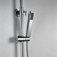 Douche à main en gros, fonction simple, chromée, en ABS, pour l'exportation