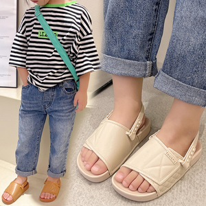 子供用ゴムサンダル夏の男の子と女の子はフリップフロップソフトボトムカジュアルフラットボトムファッション子供用ビーチシューズ - Product Image 2