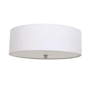 UL listed modern semi flush ceiling mounted fabric shade ceiling lamp HD-ML1540