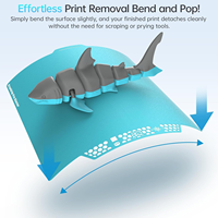 BIQU CryoGrip Pro Glacier Build Plate Lembaran Baja Pegas Dua Sisi untuk Printer 3D Seri Bambu Lab A1 X1 P1