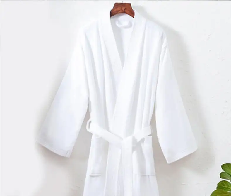 Wholesaler Hotel Terry Cloth bathrobe Customizable LOGO 100% Cotton Luxury Design Comfortable Kimonostyle Bathrobe