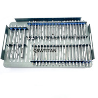 Ensemble d'instruments orthopédiques de 53 pièces, extracteur de vis, ensemble d'instruments pour retirer les vis cassées, instruments orthopédiques