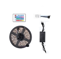 Bande LED Flexible en Cuivre Découpable de 5m, 12V RGB 5050, pour Décoration de Chambre, Fête, Rétroéclairage TV