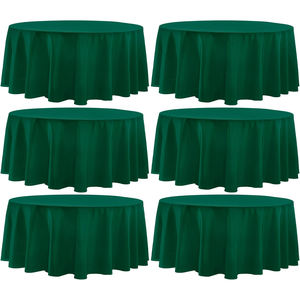 Custom <b>Round</b> Outdoors Party Banquet Wedding Spandex Velvet Tablecloth <b>Table</b> <b>Cloth</b> - Product Image 1