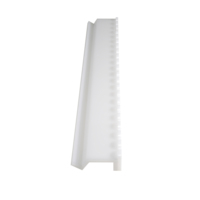Support et poussoir en acrylique blanc de qualité A, 160 tuiles, 20 pouces, présentoir de jeu de Mahjong festonné