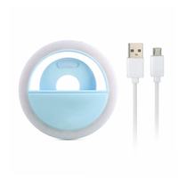 Mini lampe annulaire LED universelle lumineuse à clipser pour selfie, lampe annulaire portable pour téléphone et appareil photo
