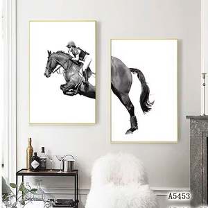 Pintura al Óleo Moderna y Abstracta Personalizada <span class=keywords><strong>de</strong></span> un Caballo Corriendo, Arte <span class=keywords><strong>de</strong></span> Pared <span class=keywords><strong>de</strong></span> Estilo Lujoso sobre Lienzo - Product Image 6