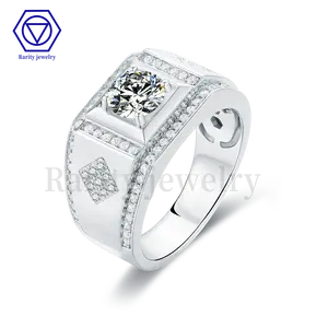 Редкий 2023 новых стилей 1CT 5925 серебряное кольцо с бриллиантом вечность gra белое золото свадебное кольцо с муассанитом подарки для влюбленных