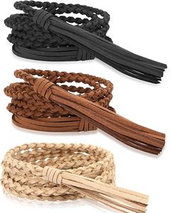 chinese dress ladies Personalized Leather Dress Belt for Women, Self Tie Leather Belt, Brid –  ArriaHome LLC main image 1