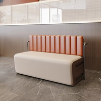 Sillas y Mesas Semicirculares Modernas de Alta Calidad para Restaurantes, Conjuntos de Muebles para Cafeterías y Comercios