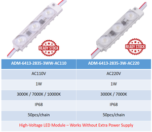 110LM โมดูล LED 1W แบบ IP68กันน้ำสำหรับ AC110v สัญญาณ/220V โรงงานจีน - Product Image 4
