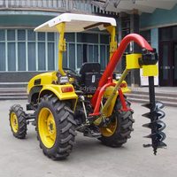 Tracteur agricole haute performance avec tarière de jardin à 3 points de suspension pour puits de poteaux, à vendre avec certification CE