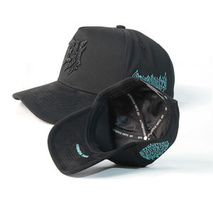 ओएम/ओटम तेजी से शिपिंग यूनिसेक्स थोक 3 डी कढ़ाई पत्र फ्लेक्स फिट फिट बगल के गोरा दाढ़ी टोपी - Product Image 1